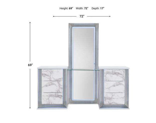 Global Ylime White Marble Vanity large image number 5