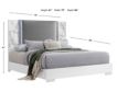 Global Ylime White Marble King Bed small image number 5