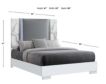 Global Ylime White Marble Queen Bed small image number 5