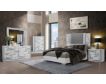 Global Ylime White Marble 4-Piece Queen Bedroom Set small image number 8