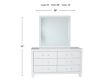 Global Luccia Dresser with Mirror small image number 5