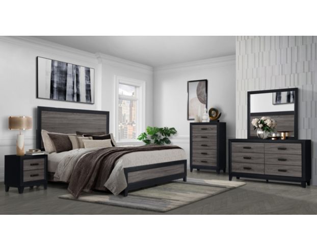 Global Lisbon 4-Piece Queen Bedroom Set large image number 1