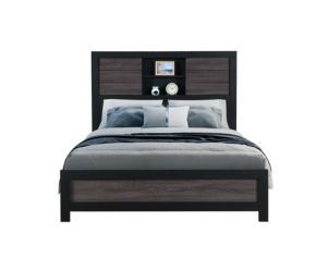 Global Lisbon 4-Piece Queen Bookcase Bedroom Set