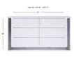 Global Ylime Smooth White Dresser small image number 5