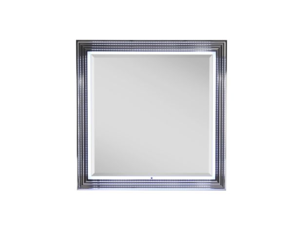 Global Ylime Smooth White Dresser Mirror large image number 1