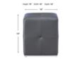 Global Ylime Dark Gray Vanity Stool small image number 5