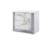 Global Ylime White Marble Nightstand small image number 2