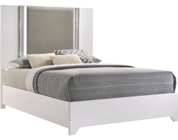 Global Aspen White Queen Bed large image number 1