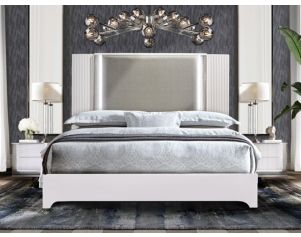Global Aspen White Queen Bed