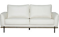 Global U858 Blanche White Sofa