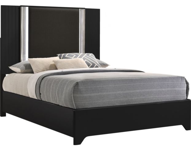 Global Aspen Black Queen Bed large