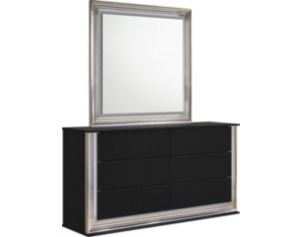 Global Aspen Black Dresser with Mirror