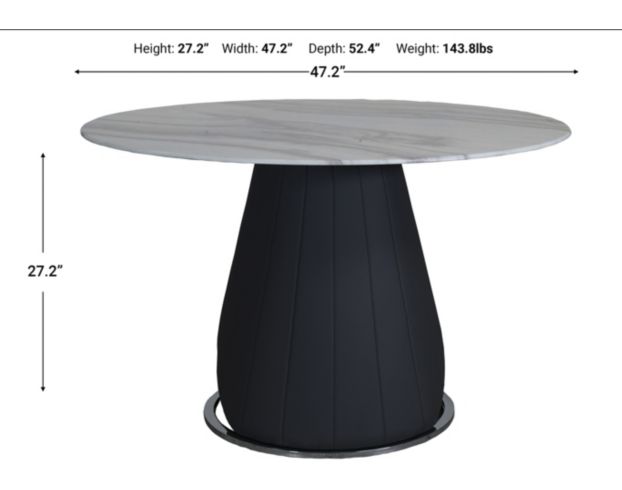 Global 844 Collection Round Dining Table large image number 3