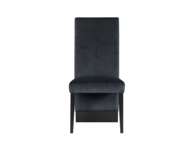 Global D12 Black Velvet Dining Chair large