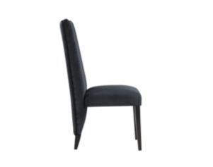 Global D12 Black Velvet Dining Chair