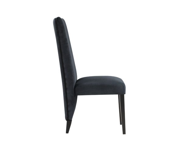 Global D12 Black Velvet Dining Chair large image number 2