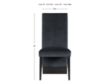 Global D12 Black Velvet Dining Chair small image number 6