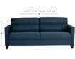 Global U1207 Collection Blue Sofa small image number 6