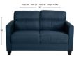 Global U1207 Collection Blue Loveseat small image number 6