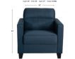 Global U1207 Collection Blue Chair small image number 6