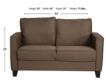 Global U1207 Collection Beige Loveseat small image number 6