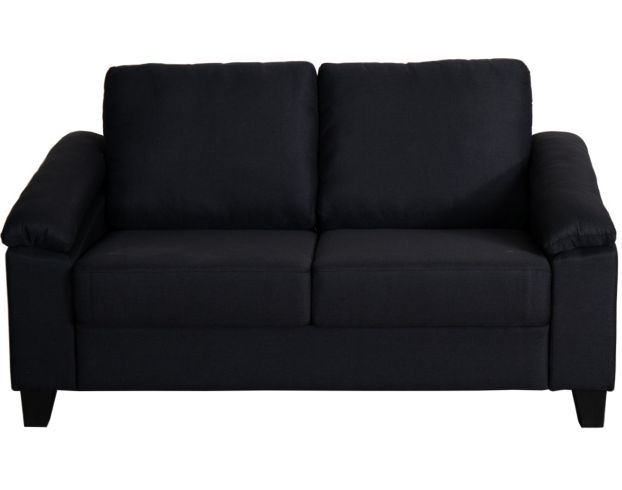 Global U1543 Collection Charcoal Loveseat large image number 1