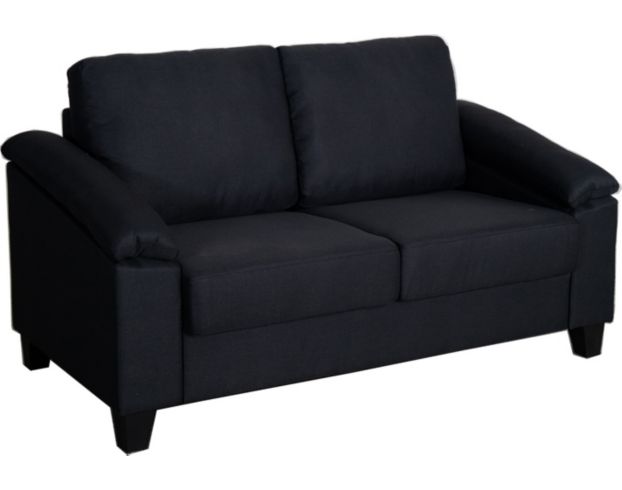 Global U1543 Collection Charcoal Loveseat large image number 2