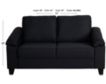 Global U1543 Collection Charcoal Loveseat small image number 6