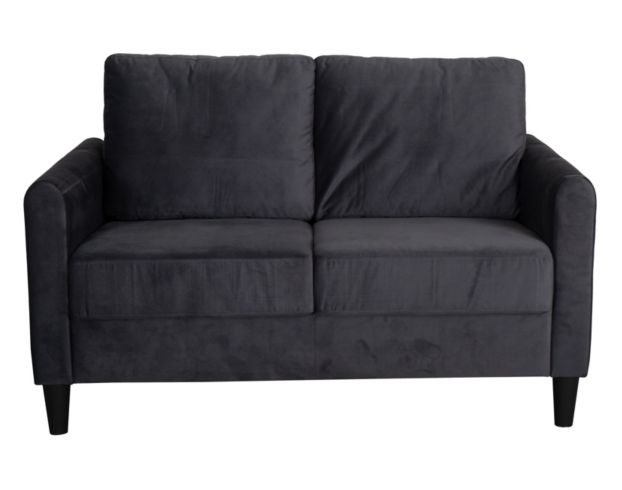 Global U9723 Collection Charcoal Loveseat large image number 1