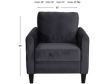 Global Home Group U9723 Collection Charcoal Chair small image number 6