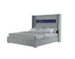 Global 2215 Collection Gray Velvet Queen Bed small image number 1