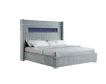 Global 2215 Collection Gray Velvet Queen Bed small image number 6