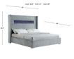 Global 2215 Collection Gray Velvet Queen Bed small image number 7