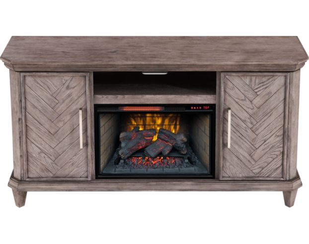 Greentouch Usa Ridgeway Harbor Gray Media Fireplace large image number 1