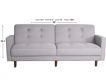 Rize Home 8 Button Tufted Beige Sleeper Sofa small image number 11