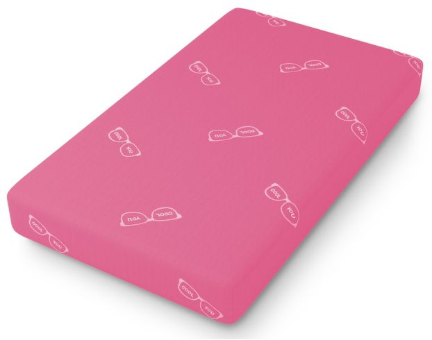 Glideaway Youth Pink Hybrid Twin Mattress in a Box large image number 1