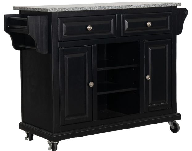 Rize Home Glenwillow Black & Gray Kitchen Cart large image number 2