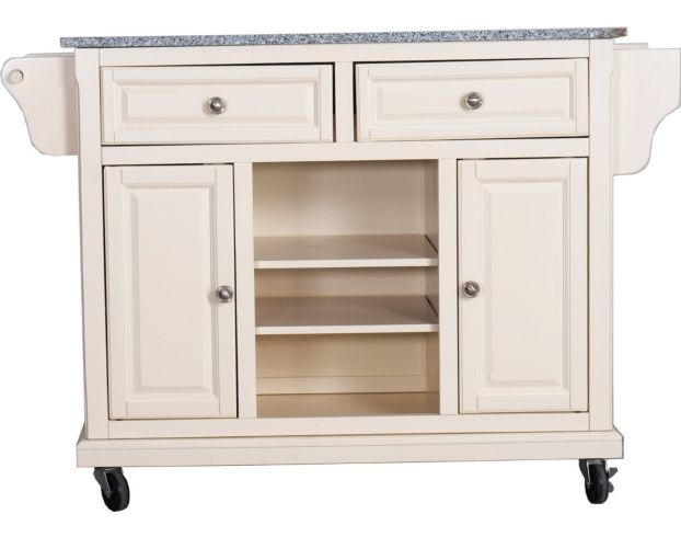 Rize Home Glenwillow White & Gray Kitchen Cart large image number 1