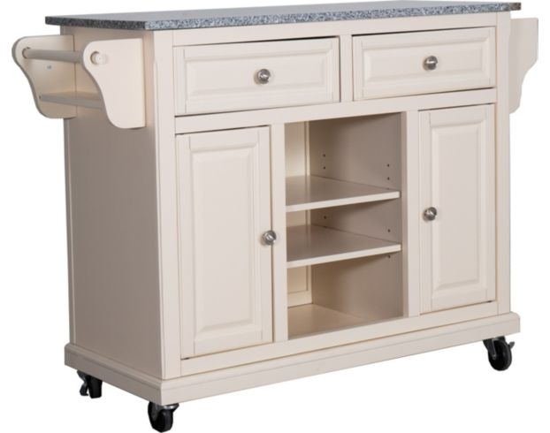 Rize Home Glenwillow White & Gray Kitchen Cart large image number 2