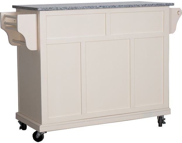 Rize Home Glenwillow White & Gray Kitchen Cart large image number 5