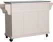 Rize Home Glenwillow White & Gray Kitchen Cart small image number 5