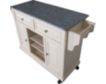 Rize Home Glenwillow White & Gray Kitchen Cart small image number 6