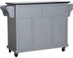Rize Home Glenwillow Gray Kitchen Cart small image number 5
