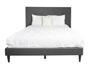 Rize Home MCM Gray Queen Bed