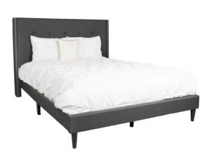 Rize Home MCM Gray Queen Bed