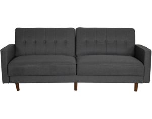Rize Home Vertical Seams Gray Convertible Sleeper Sofa