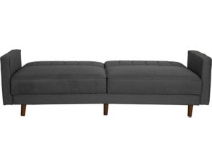 Rize Home Vertical Seams Gray Convertible Sleeper Sofa