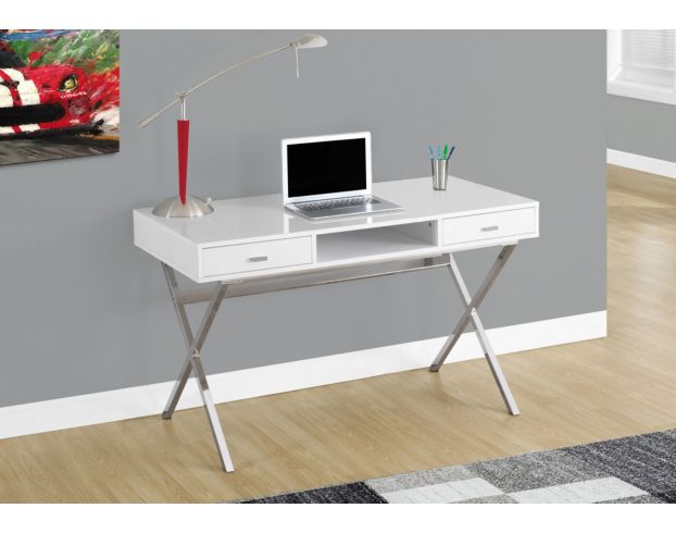 Rize Home Tempo White Desk large image number 2