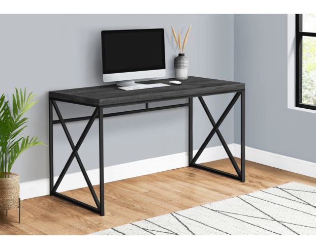 Rize Home Reclaimed Black Desk large image number 2