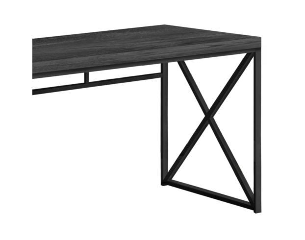 Rize Home Reclaimed Black Desk large image number 3